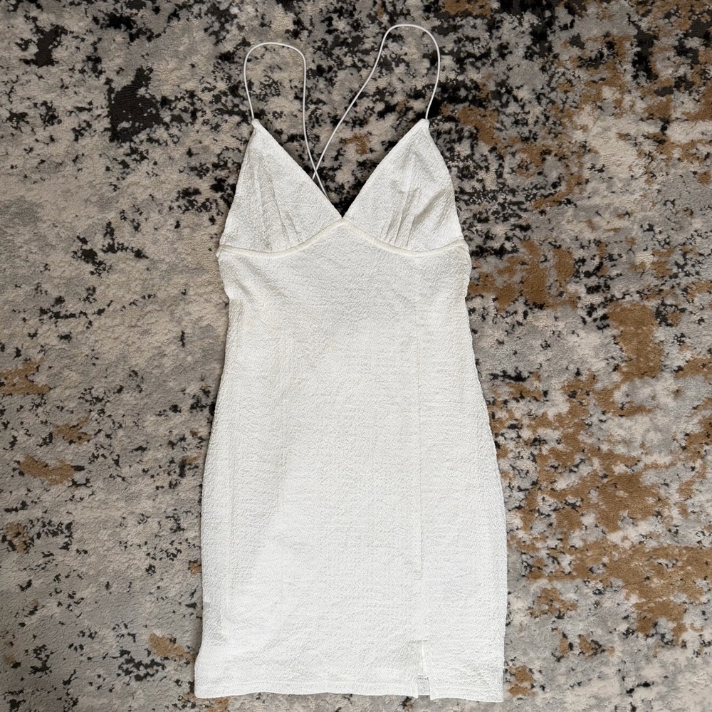 H&M White Mini Dress